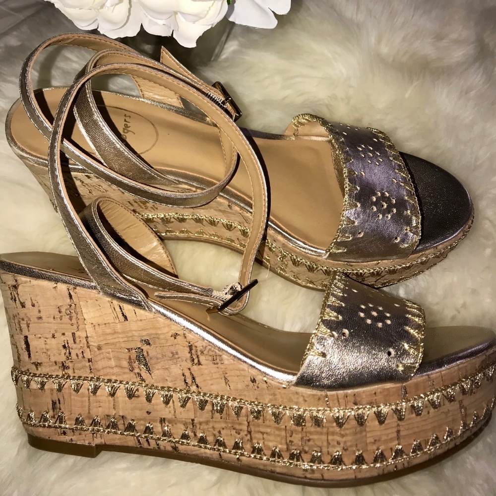 Jack Rogers Lennon sandals -platinum